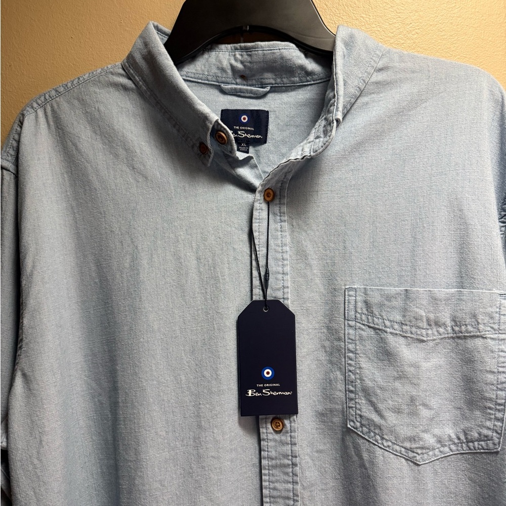Ben Sherman Light Blue Casual Button Down Shirt